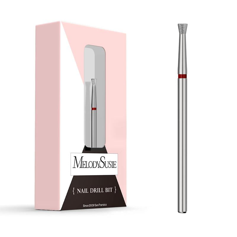 Melodysusie 6.7Mm Inverted Tapered Cuticle Clean Nail Drill Bit - Tungsten Carbide, 0.08Mm Depth, Two-Way Rotation for Nail Bed and Cuticle Care