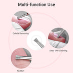 Melodysusie 6.7Mm Inverted Tapered Cuticle Clean Nail Drill Bit - Tungsten Carbide, 0.08Mm Depth, Two-Way Rotation for Nail Bed and Cuticle Care