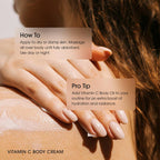 Advanced Clinicals Vitamin C Brightening Body Cream | Helps Improves Look of Dark Spots & Uneven Skin Tone, 16 Fl Oz