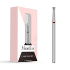 Melodysusie 6.7Mm Inverted Tapered Cuticle Clean Nail Drill Bit - Tungsten Carbide, 0.08Mm Depth, Two-Way Rotation for Nail Bed and Cuticle Care