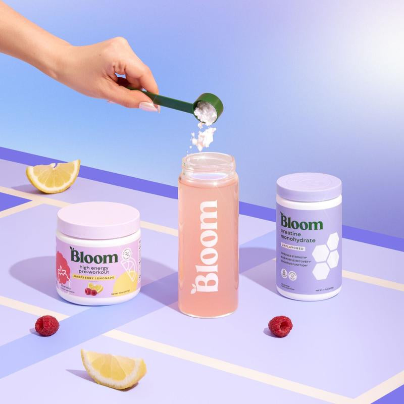 Bloom Nutrition Creatine Monohydrate Powder (40 Servings) - Supports Energy, Cognitive Health, Hydration & Post Workout Muscle Recovery