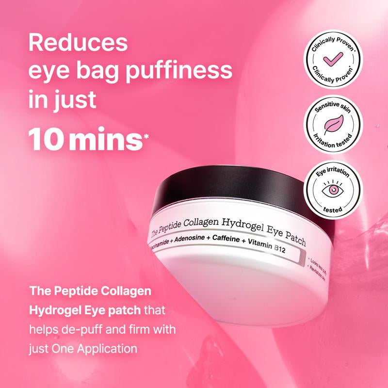 [COSRX Official] the Peptide Collagen Hydrogel Eye Patch (60 Patches) | DEPUFFS UNDERYE BAGS in JUST 10 MINUTES