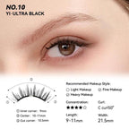 Wosado Soft Magnetic Eyelashes All-In-One Box, Reusable, Glue-Free, Waterproof, Lightweight, Natural Style Makeup Cosmetic