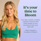 Bloom Nutrition Creatine Monohydrate Powder (40 Servings) - Supports Energy, Cognitive Health, Hydration & Post Workout Muscle Recovery