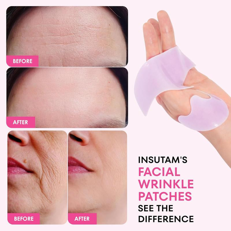 Forehead Wrinkle Patches for Anti-Wrinkles: Overnight Face Wrinkles Patches to Lift Smile Lines for Women 12Prs