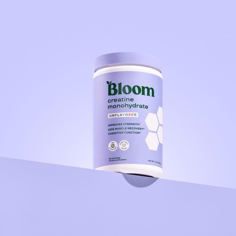 Bloom Nutrition Creatine Monohydrate Powder (40 Servings) - Supports Energy, Cognitive Health, Hydration & Post Workout Muscle Recovery