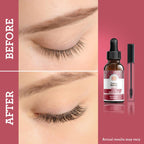 Gurunanda Natural Eyelash Enhance Serum with Dropper & Brush - 2 Oz