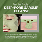 [P.CALM Official] Holy Basil Bubble Deep Mask 13% - Sparkling Holy Basil & PHA for Cleansing Pores & Blackheads Korean Clay Bubble Wash off Pack 90G