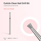 Melodysusie 6.7Mm Inverted Tapered Cuticle Clean Nail Drill Bit - Tungsten Carbide, 0.08Mm Depth, Two-Way Rotation for Nail Bed and Cuticle Care